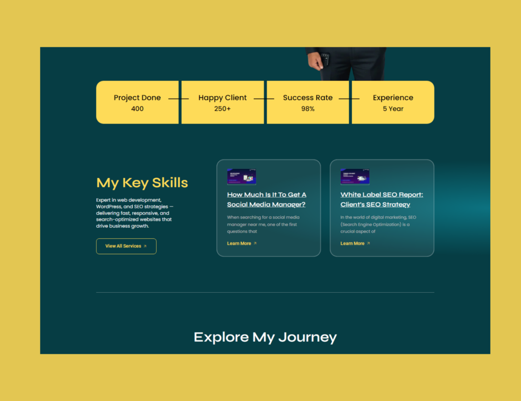 MUBBSHIR UL HASSAN Portfolio Site