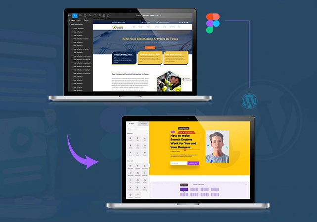 Service by innowebsols of Figma To WordPress Conversion