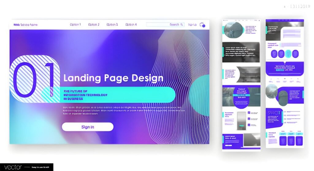 Service of Landing Page Design